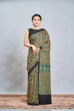 Modal Muslin Ajrakh Printed Saree