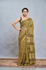 Liva Cotton Shahi Dabu Printed Saree