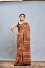 Liva Cotton Bagru Printed Saree