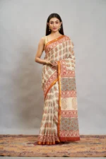 Liva Cotton Bagru Printed Saree