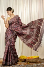 Click to enlarge Liva Art Silk Dabu Ajrakh Printed Saree Liva Art Silk Dabu Ajrakh Printed Saree WAVEAS17333