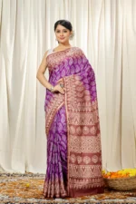 Liva Art Silk Block Printed Saree